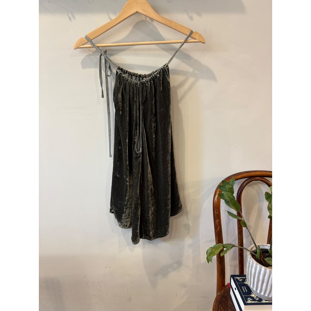 Velvet by Graham & Spencer Womens Crushed Velvet Tie Tank Top
